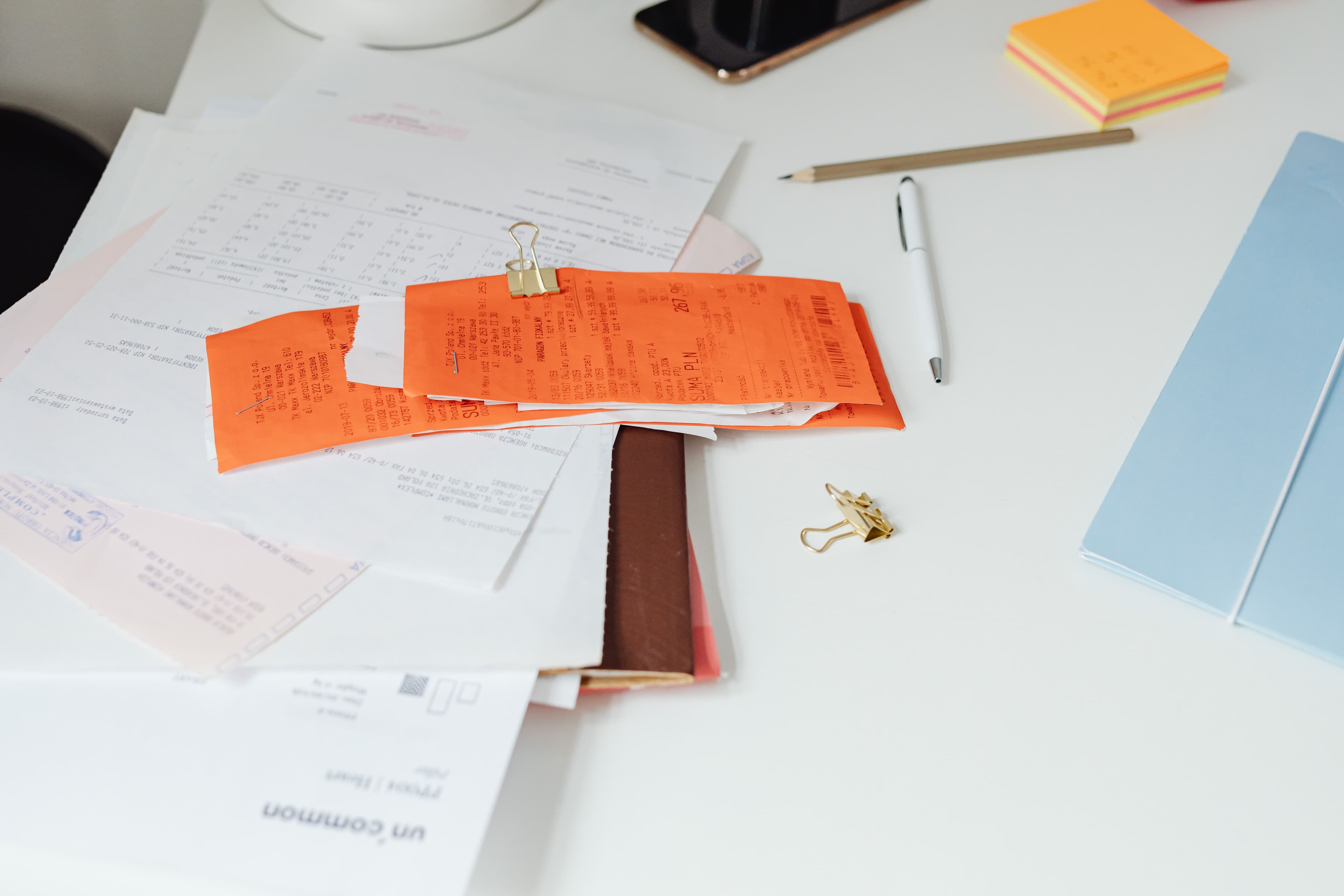 A stack of unchecked utility bills